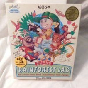 Vintage Zurk's Rain Forest Lab Learning CD Life science, Math Creative Writing